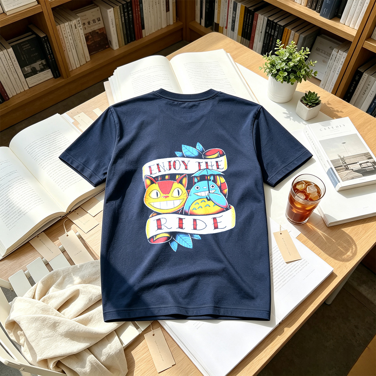 Totoro and Catbus: Enjoy the Ride - Tee