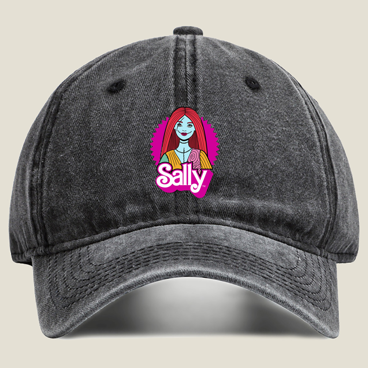 Sally from The Nightmare Before Christmas - Washed Denim - Baseball Cap