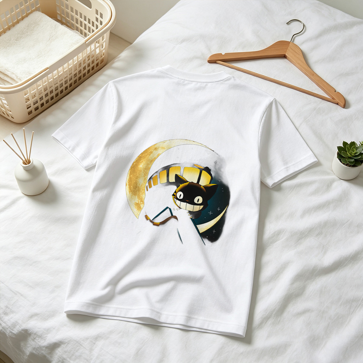 Jiji the Cat from Kiki's Delivery Service under the Moon - Tee