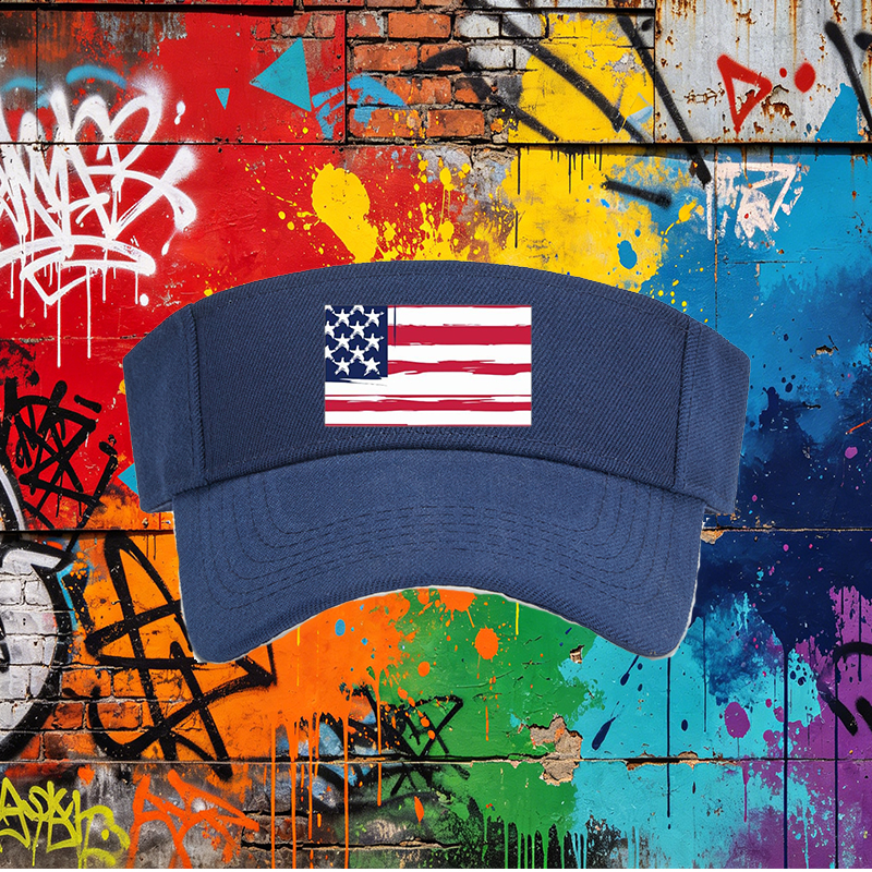Unisex Classic Mesh Hat with American Flag Print - Lightweight Breathable Sun Protection Cap for Outdoor Activities, Ideal for Adults Seeking Patriotic Style and Comfort in Summer, Beach, Travel, and Casual Wear