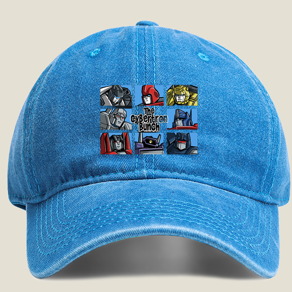 The Cybertron Bunch: Transformers Characters - Washed Denim - Baseball Cap