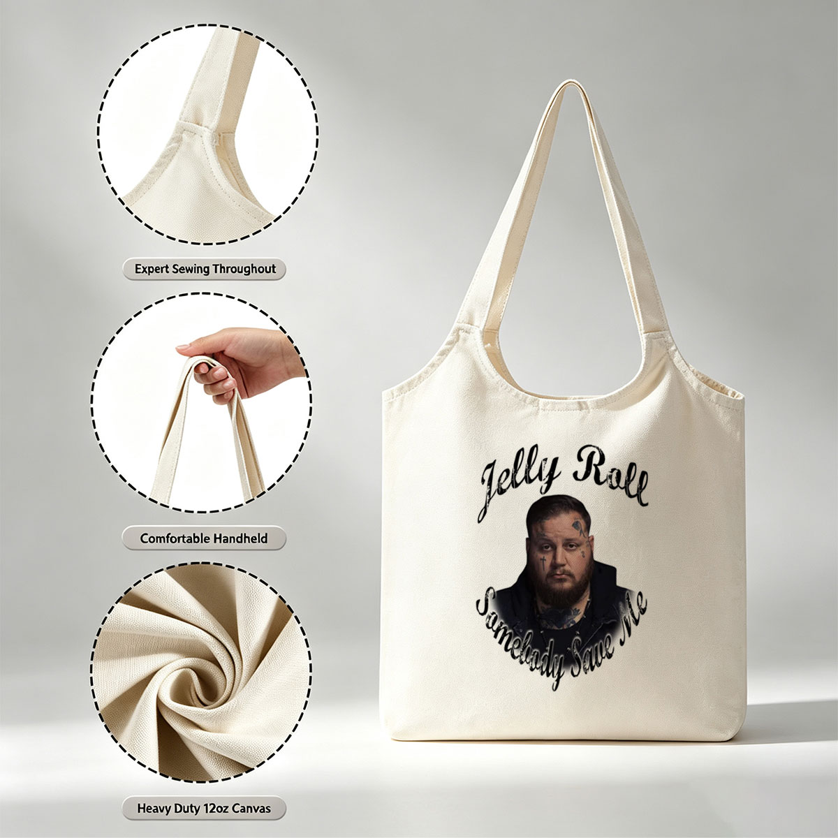 Jelly Roll in a Powerful Portrait with Tattoos and Intense Gaze for 
