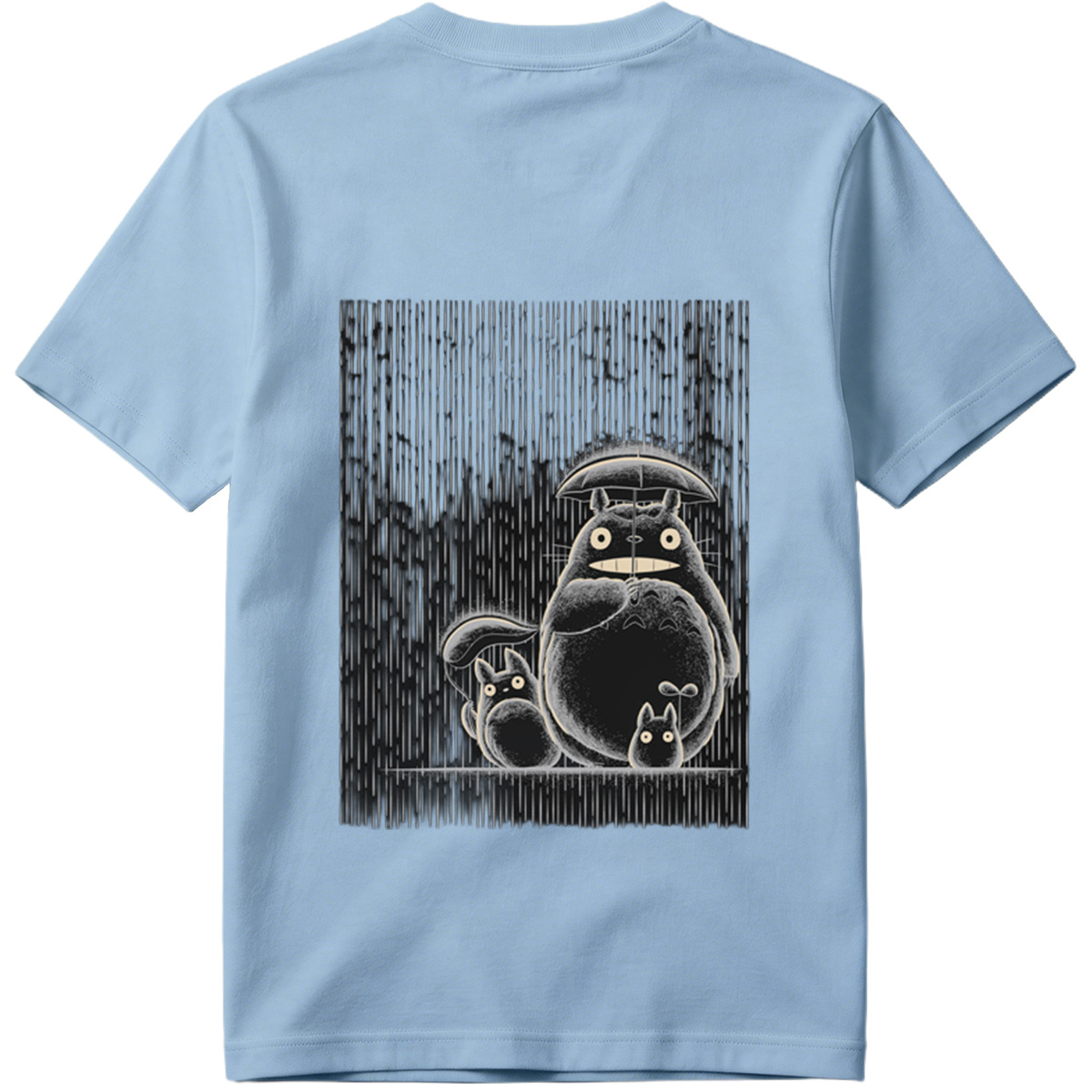 Totoro and Friends in the Rain - Tee