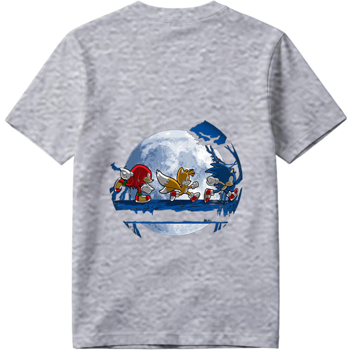 Sonic, Tails, and Knuckles Running Under the Moon - Tee