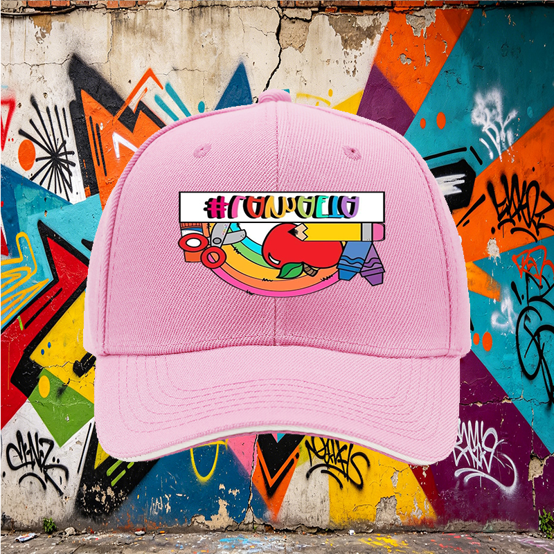 Unisex Classic Sandwich Hat with Rainbow Apple Art Print #LAMAAETA - Perfect for School Events, Art Classes, and Creative Outings - Ideal for Students, Teachers, and Art Enthusiasts