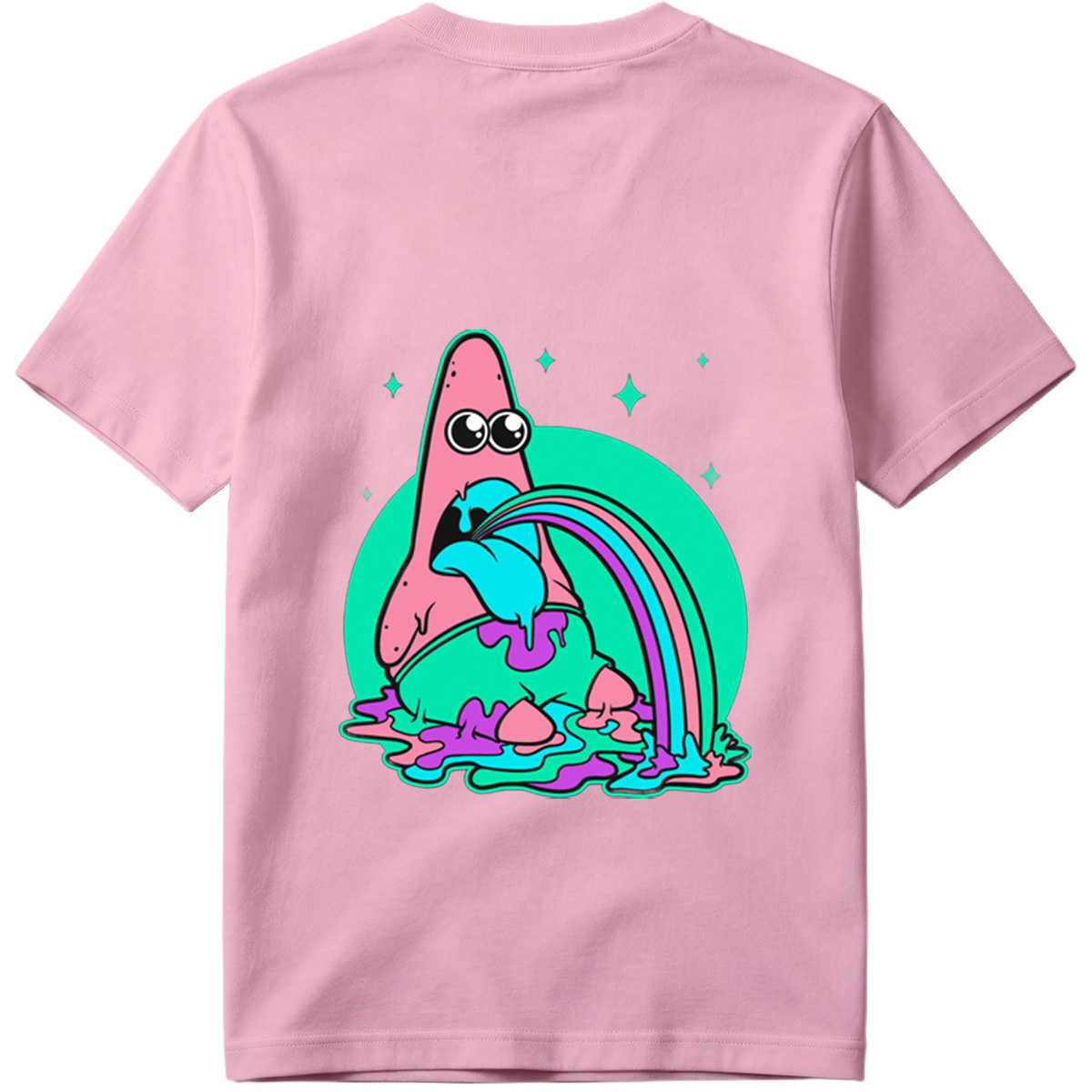 Patrick Star Rainbow Vomit - Tee