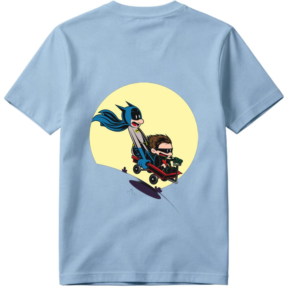 Batman and Robin in a Red Wagon - Tee