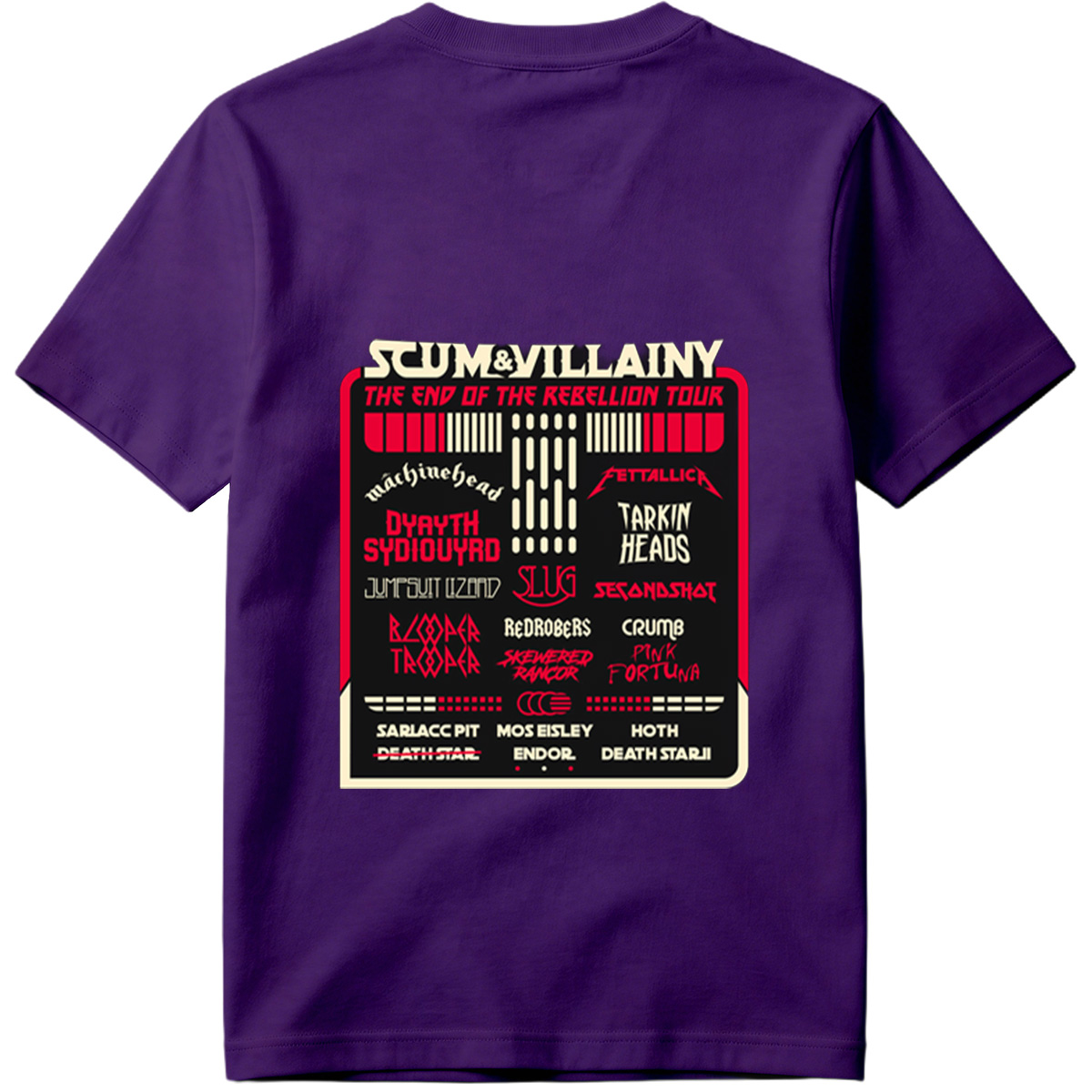 Scum & Villainy: The End of the Rebellion Tour – Star Wars Inspired Band Lineup - Tee