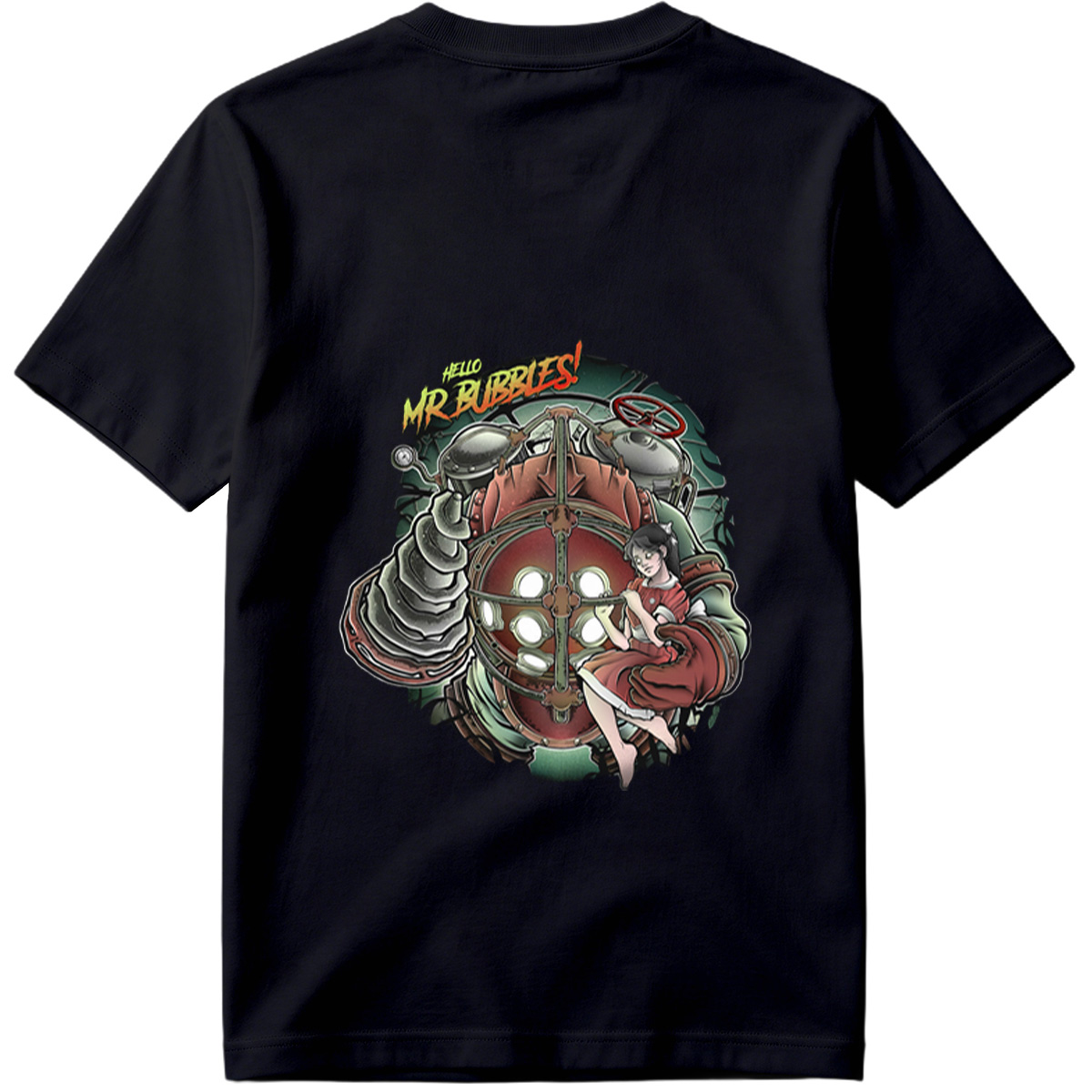 Hello Mr. Bubbles! - Steam Punk Submarine Adventure - Tee