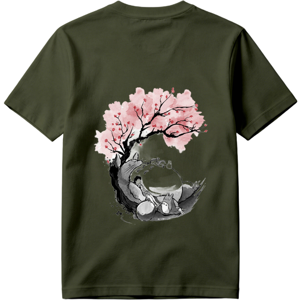 My Neighbor Totoro: Mei and Totoro Under Cherry Blossoms - Tee