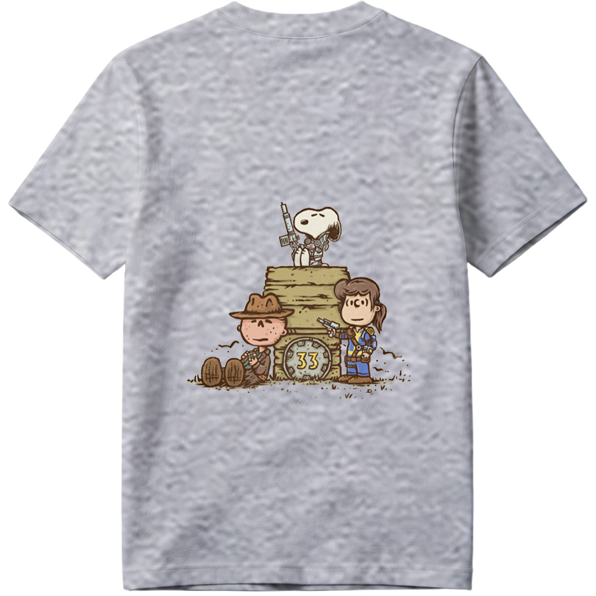 Snoopy, Charlie Brown, and Peppermint Patty in Fallout 33 - Tee