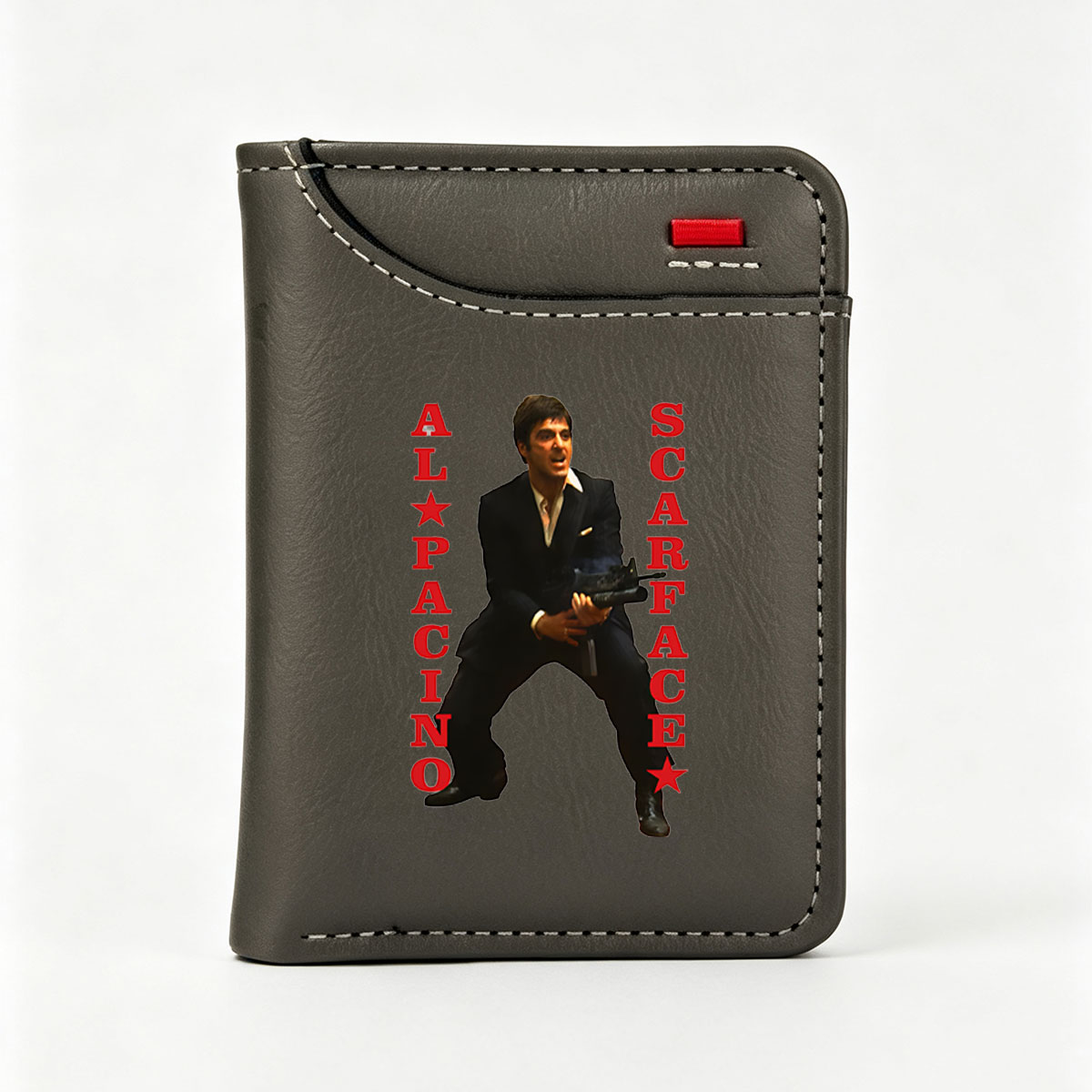 Al Pacino as Scarface: Iconic Actor in Classic Crime Film Role - Vertical Style Wallet