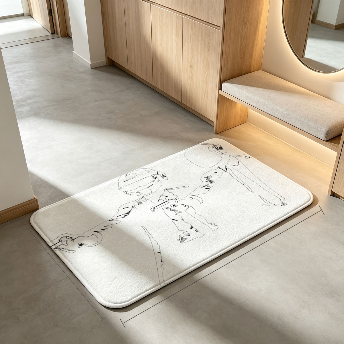Hitman and Agent 47 in Action - Flannel floor mat