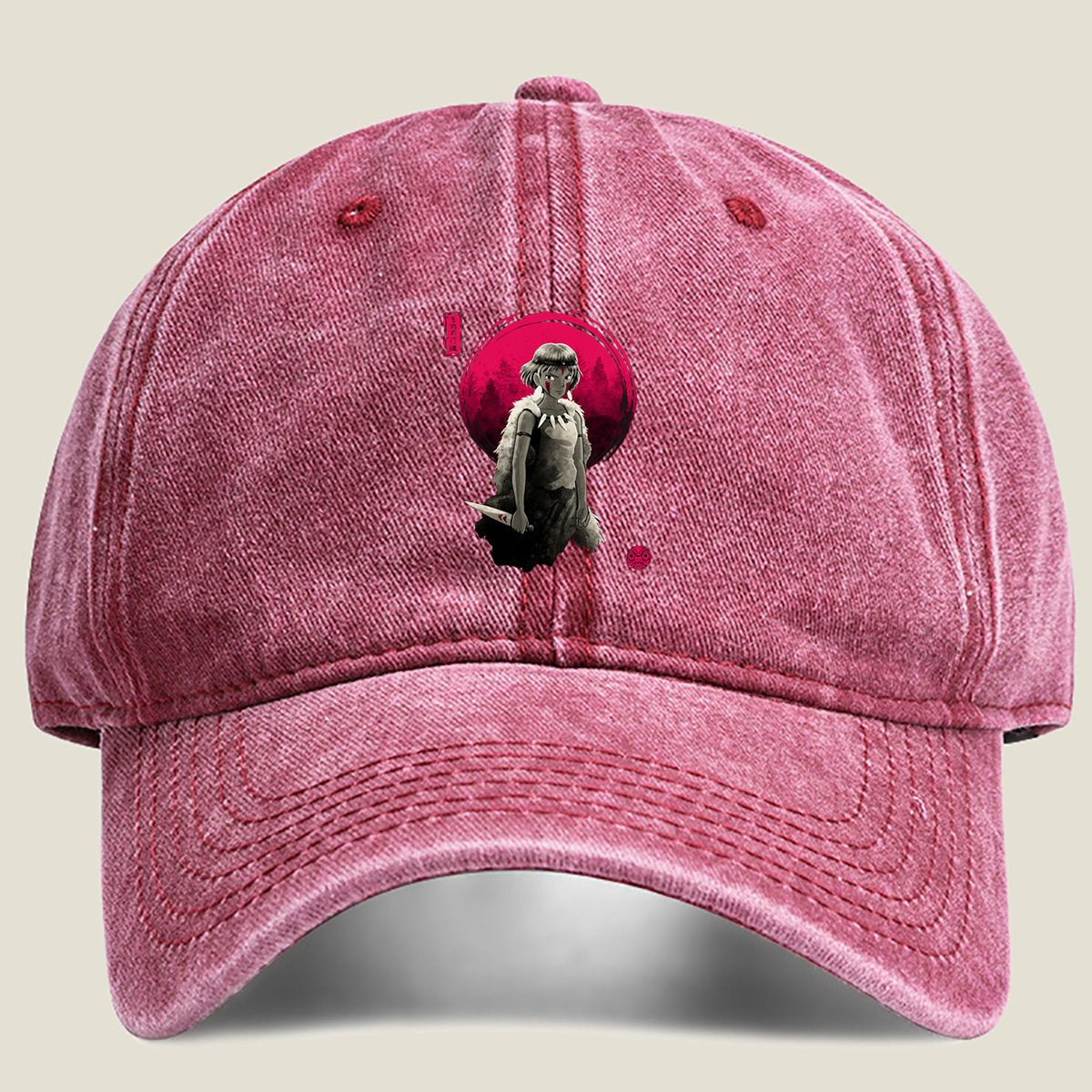 Princess Mononoke - Washed Denim - Baseball Cap
