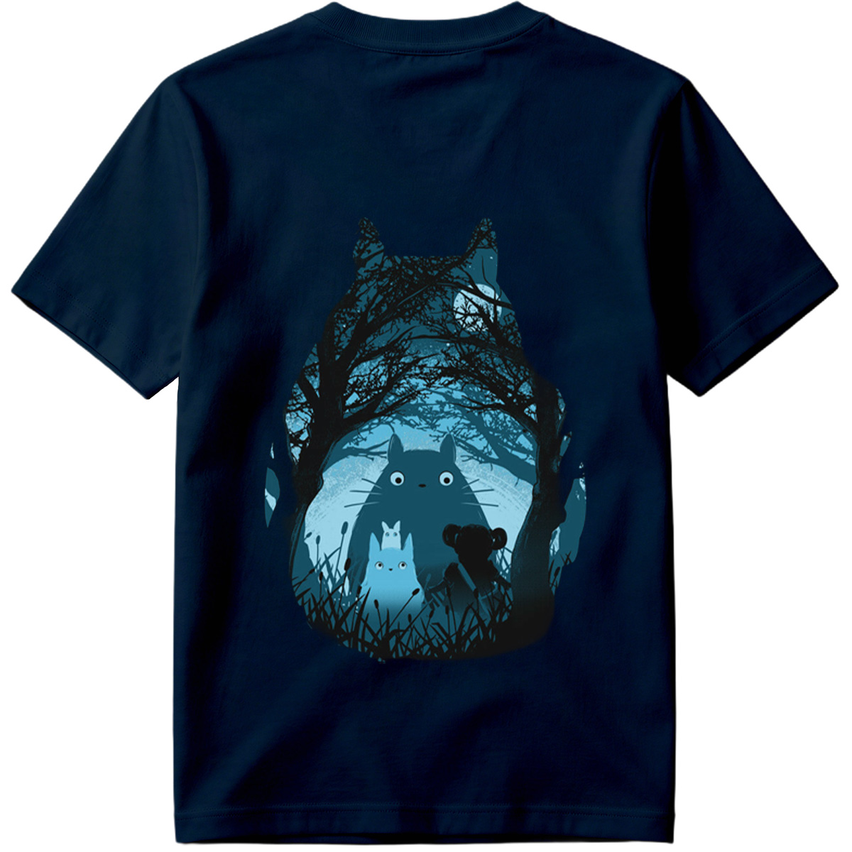 Totoro and Friends in the Moonlit Forest - Tee