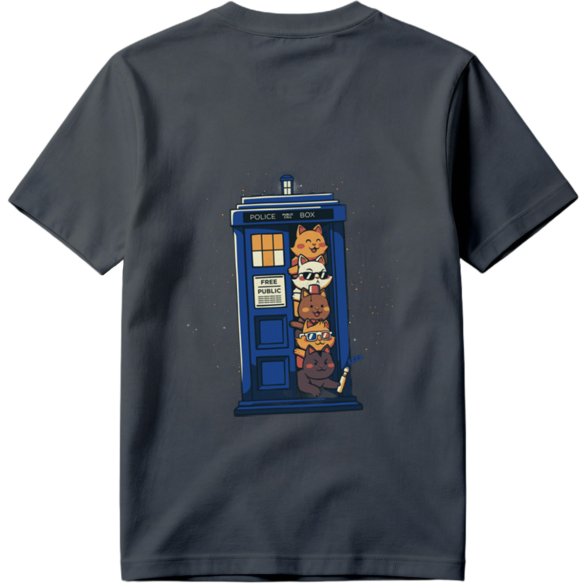 Doctor Who Cats in the TARDIS - Tee