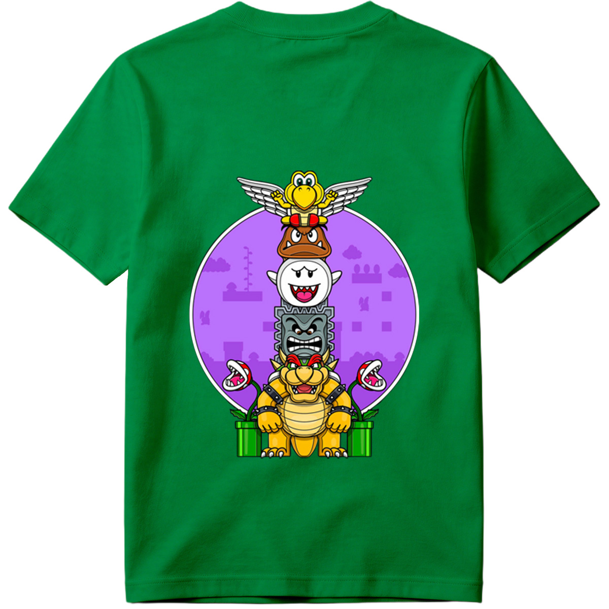 Super Mario - Bowser, Koopalings, and Enemies Stack - Tee