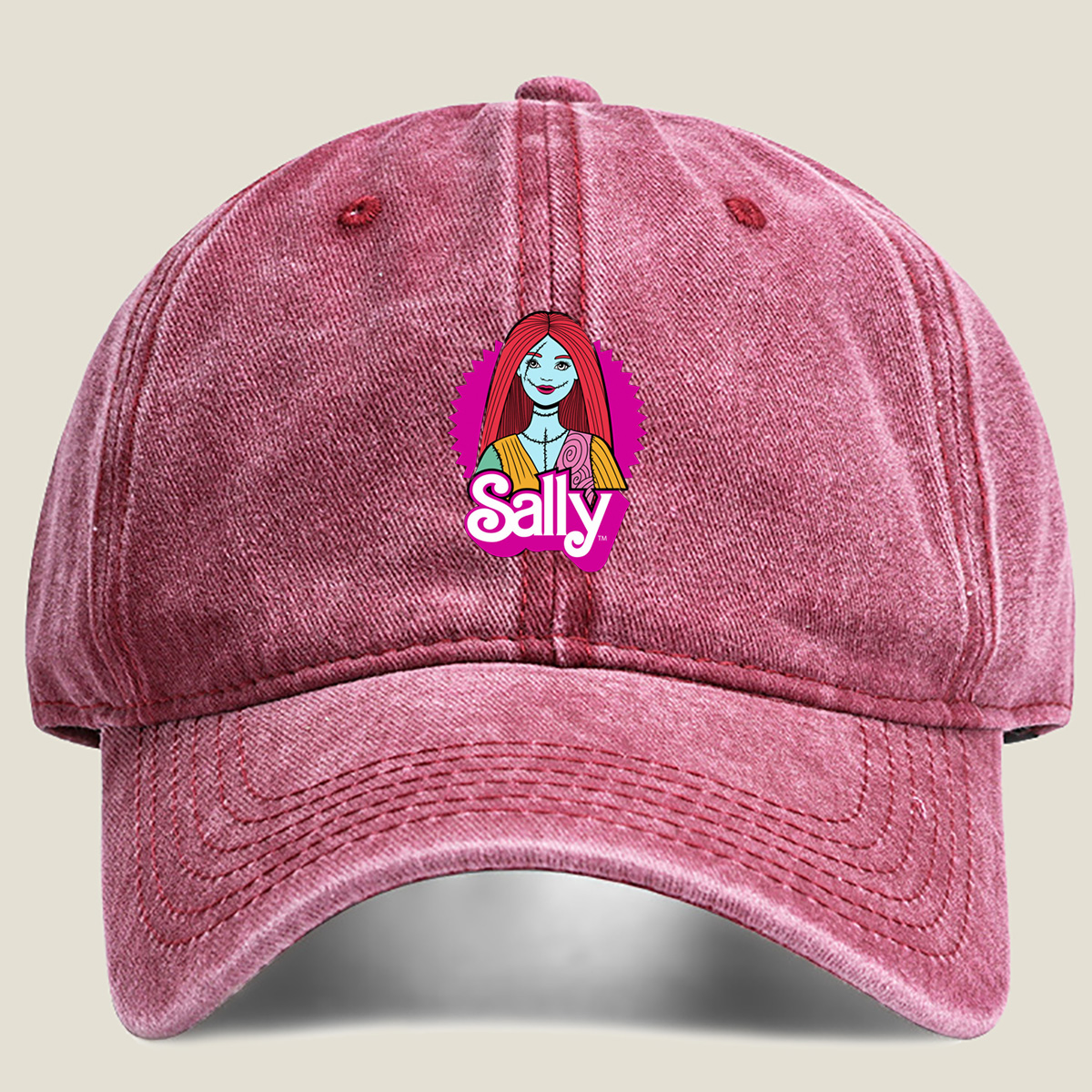 Sally from The Nightmare Before Christmas - Washed Denim - Baseball Cap