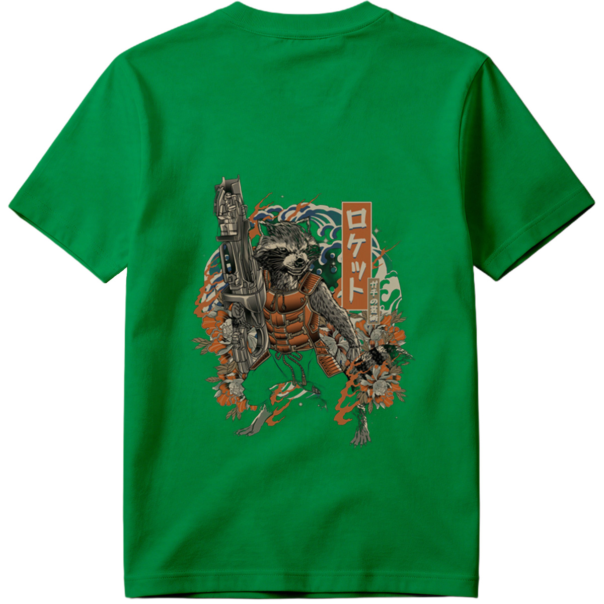 Rocket Raccoon in Japanese Tattoo Style - Tee