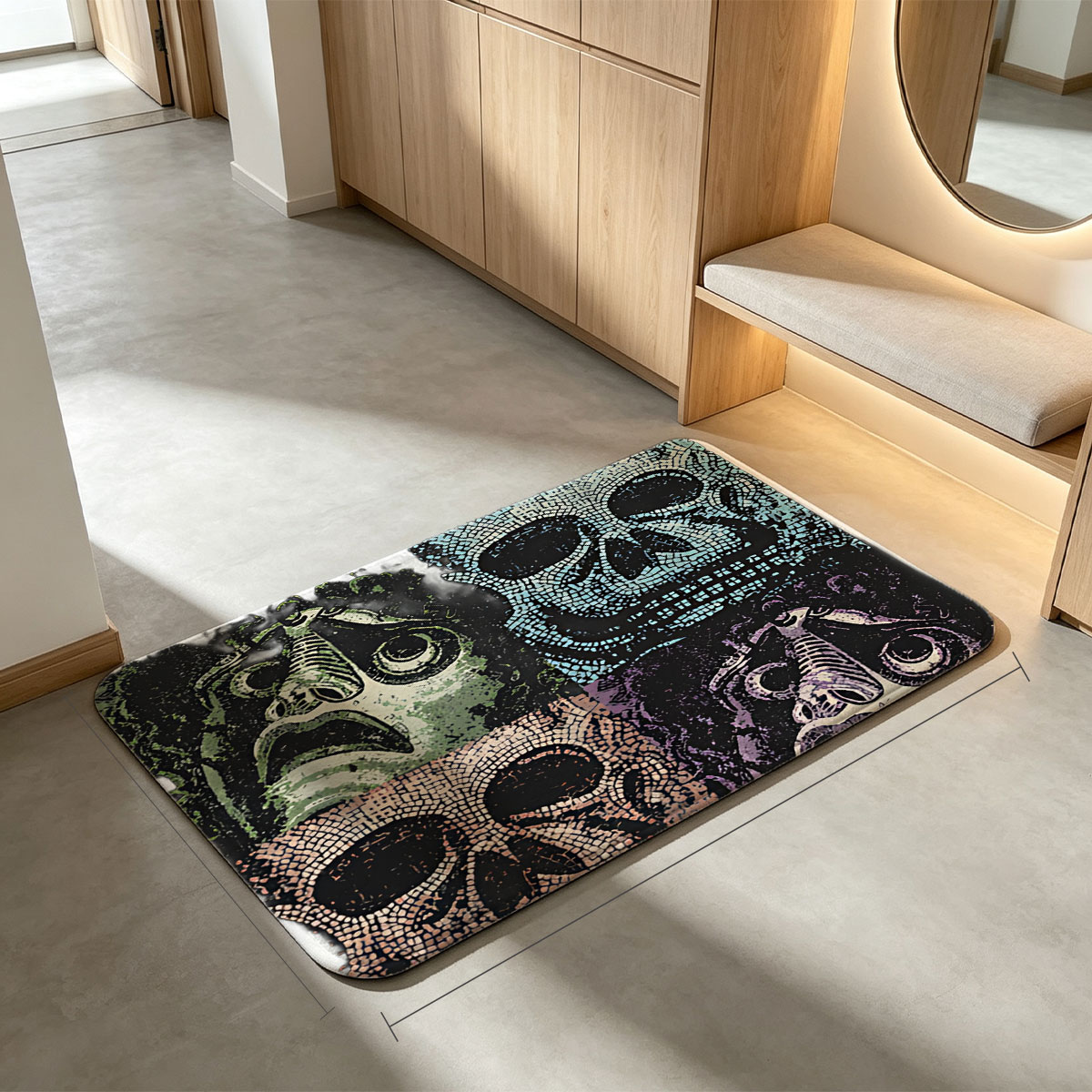 Pink Floyd at Pompeii - Live Concert 1972 - Flannel floor mat