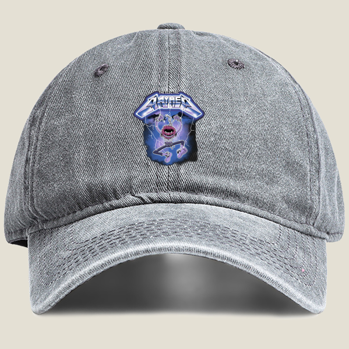 The Electric Mayhem: Animal Rock Star - Washed Denim - Baseball Cap