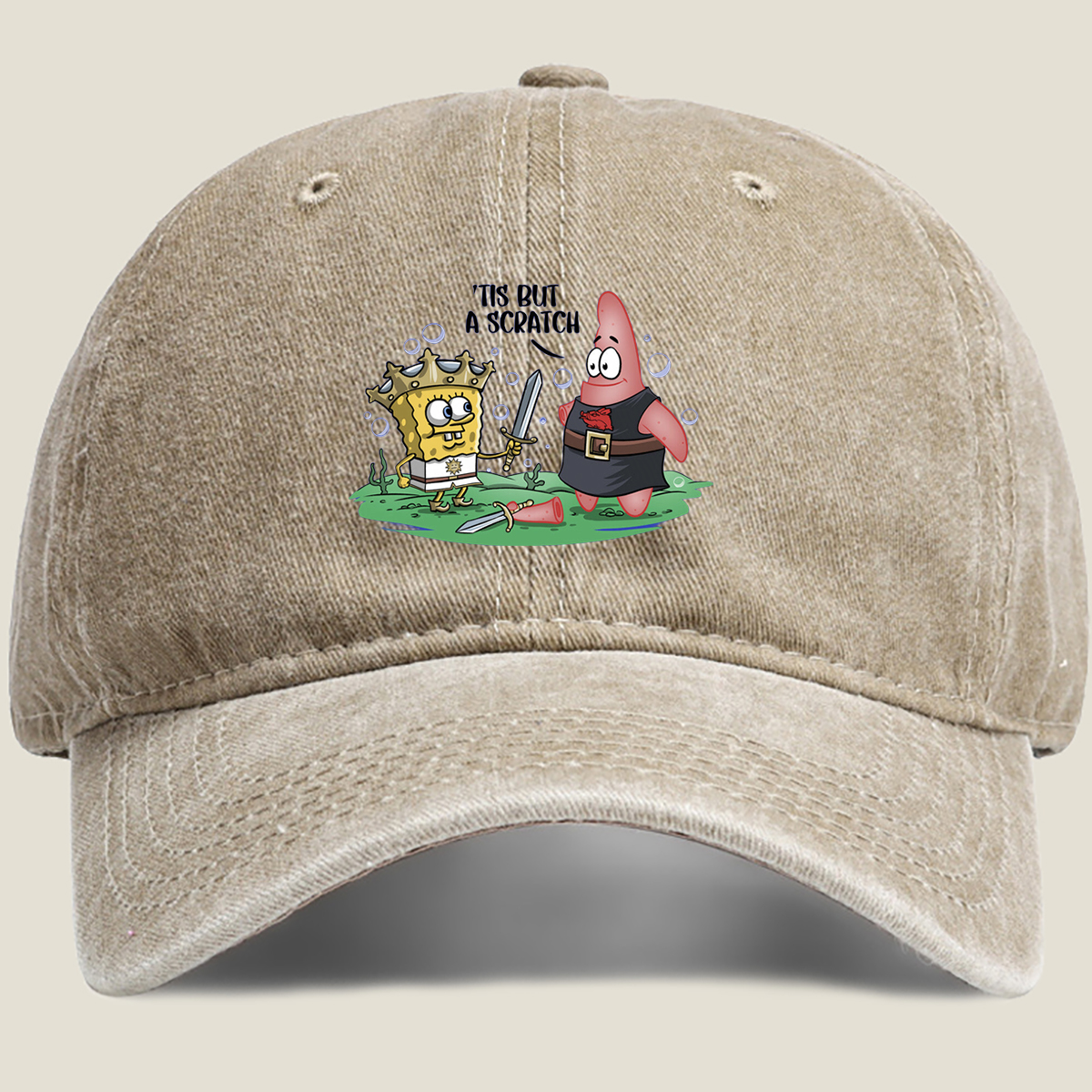 SpongeBob and Patrick in Medieval Adventure - Washed Denim - Baseball Cap