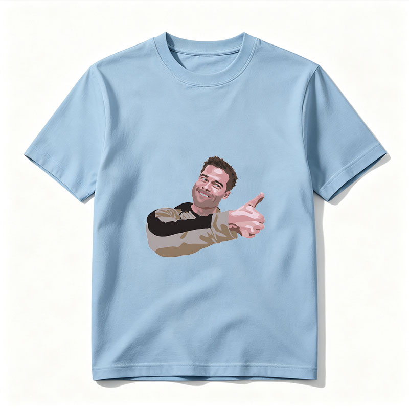 Ryan Reynolds pointing with a smile - Tee