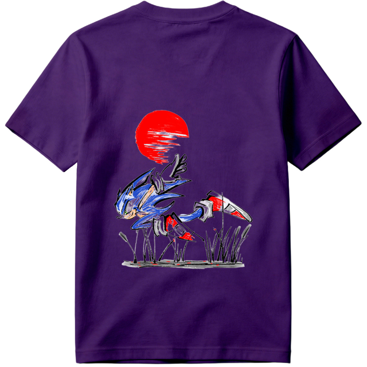 Sonic the Hedgehog Running at Sunset - Tee