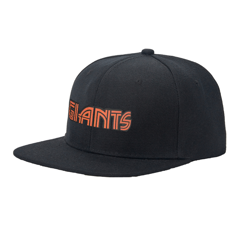 Flat Brim Baseball Cap Giants Logo Print Streetwear Underground Skate Style for Basketball Court Skate Park Urban Lifestyle Skaters Rappers Streetwear Enthusiasts