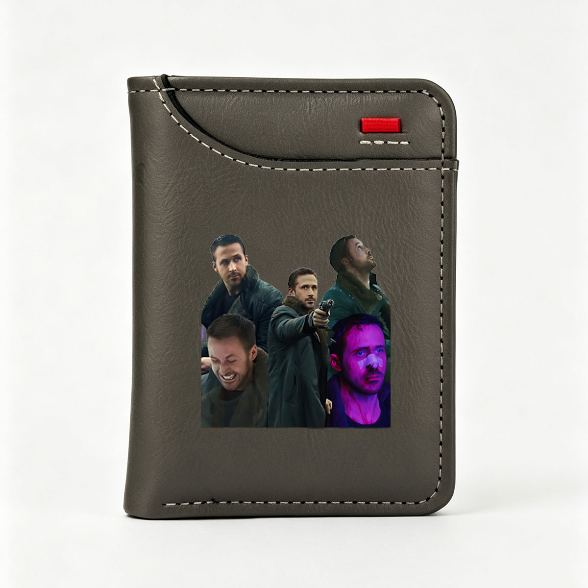Ryan Gosling in Various Roles: Driver, Gunman, and Intense Expressions - Vertical Style Wallet