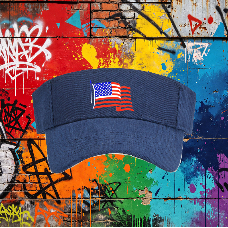 Unisex Classic Mesh Hat with American Flag Print - Lightweight Breathable Sun Hat for Outdoor Activities, Perfect for Adults Seeking Patriotic Style and Comfort During Beach, Camping, or Travel Adventures