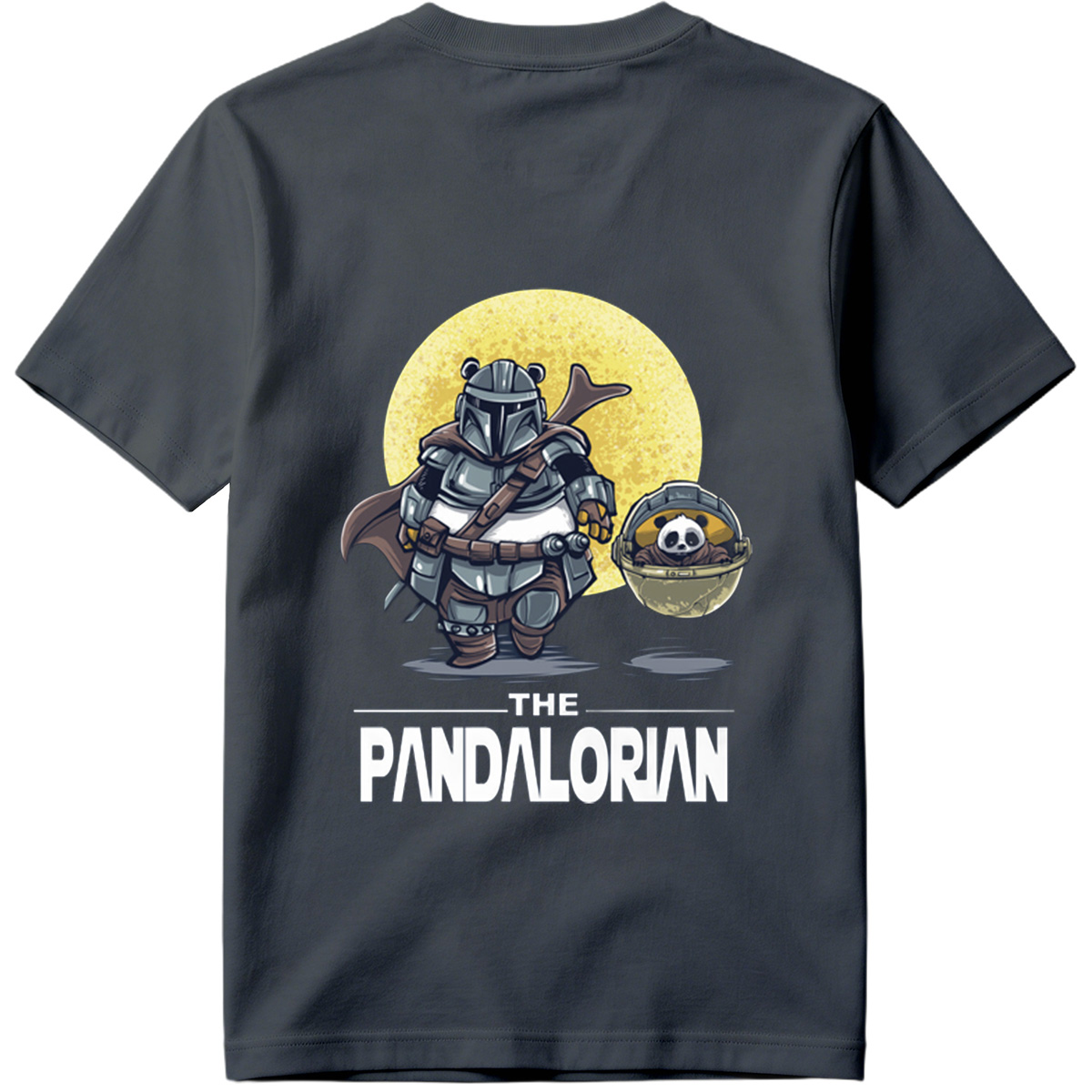 The Mandalorian with a Panda in the Child's Pod - Tee