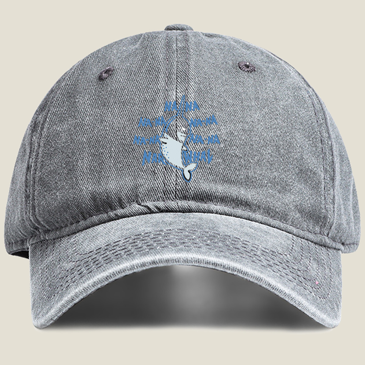 Na-Na-Na-Na-Narwhal - Washed Denim - Baseball Cap