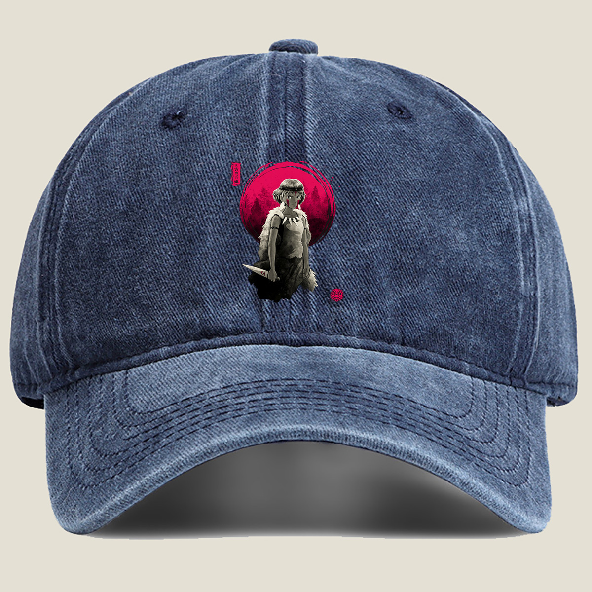 Princess Mononoke - Washed Denim - Baseball Cap