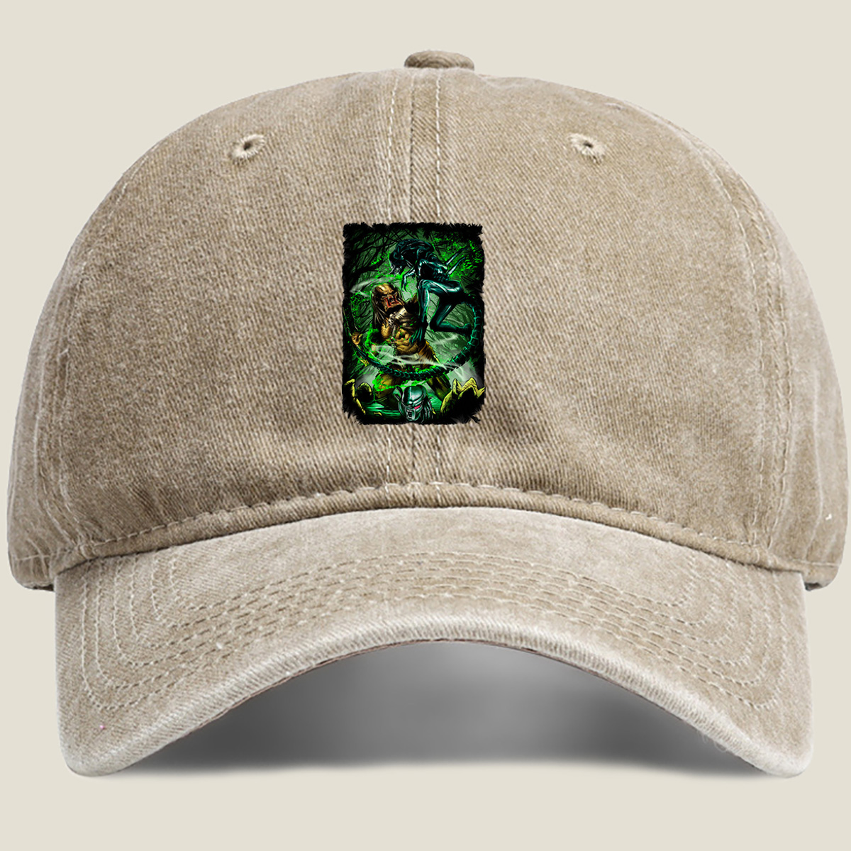 Aliens vs Predator: Xenomorph vs Yautja - Washed Denim - Baseball Cap