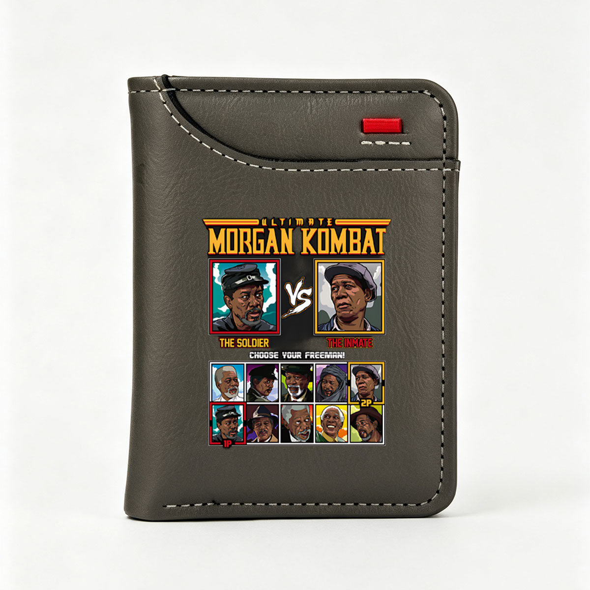 Ultimate Morgan Kombat: The Soldier vs The Inmate - Choose Your Freeman! - Vertical Style Wallet