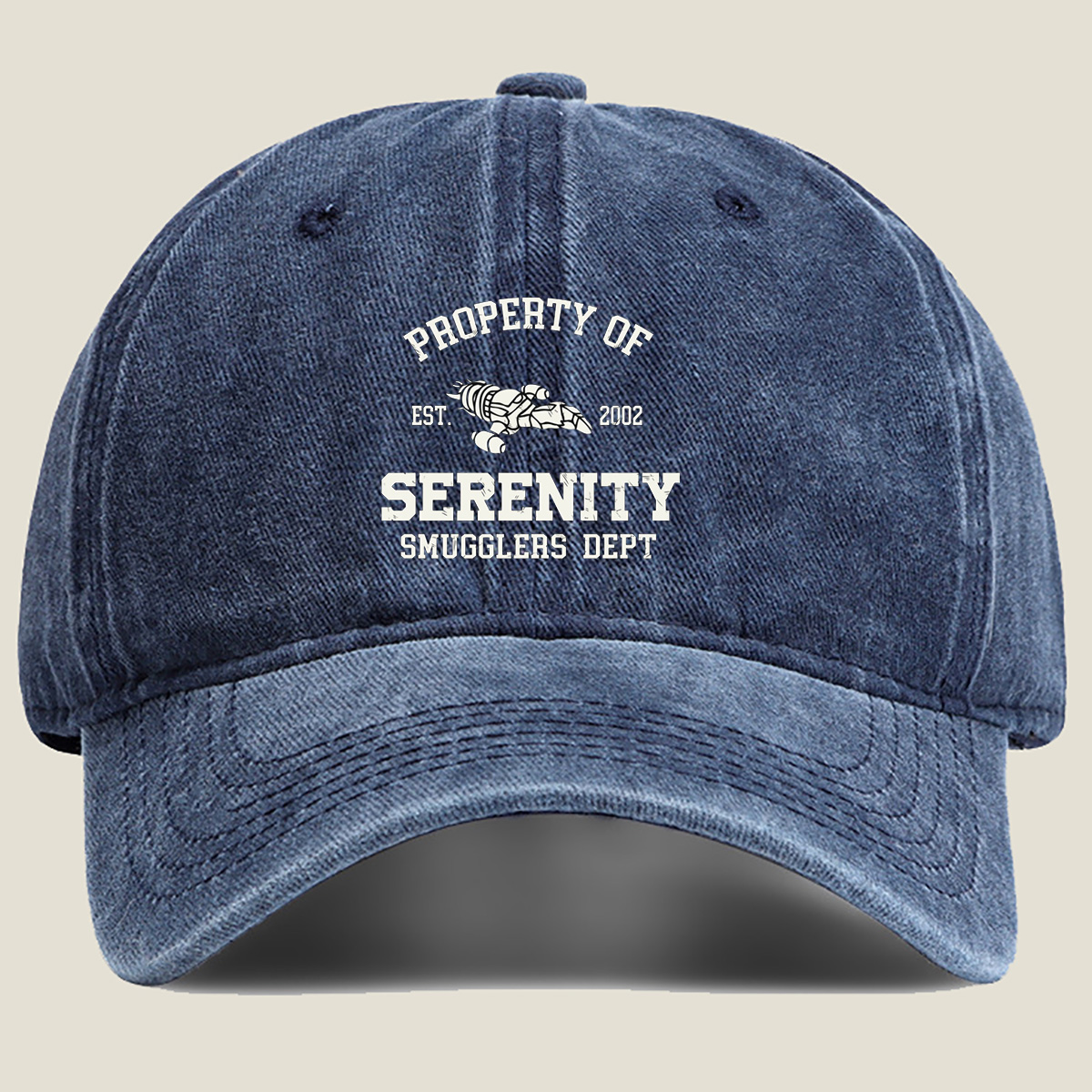 Firefly Serenity Smugglers Department - Washed Denim - Baseball Cap