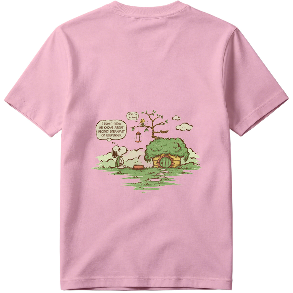 Snoopy and Woodstock in a Hobbit Hole - Tee