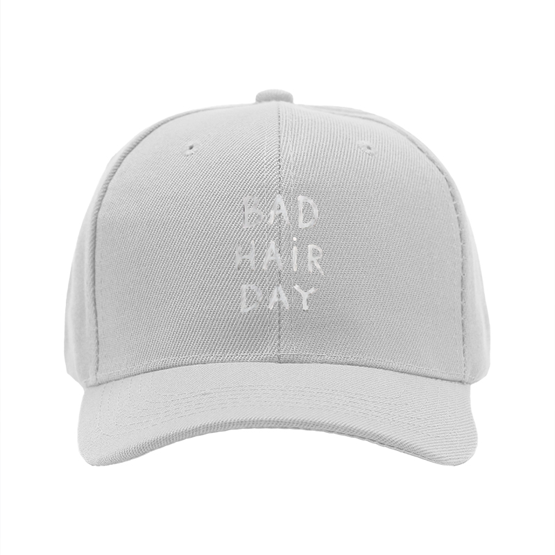 1pc New Baseball Cap Bad Hair Day Print Unisex Adjustable Hat for Outdoor Casual Wear Adults and Teens
