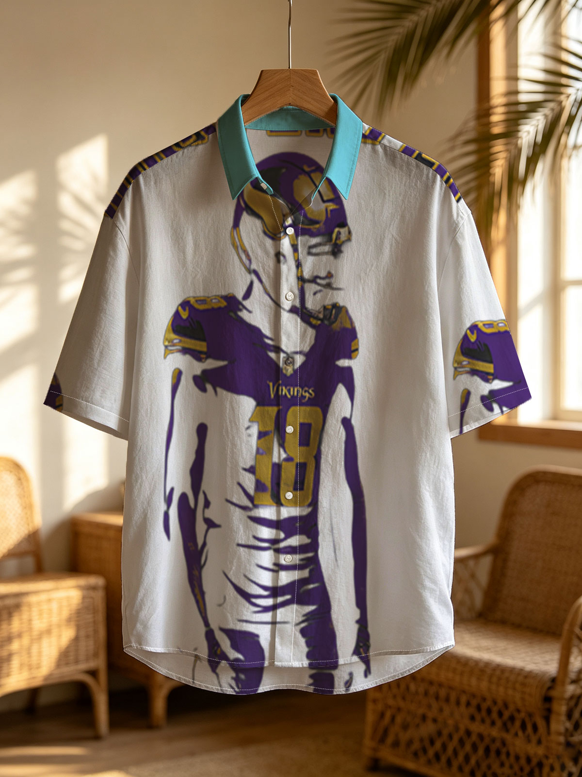 Justin Jefferson, Vikings #18, NFL Football Player -  Shirt