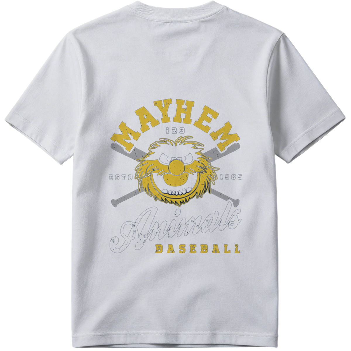 Muppets Animal Mayhem Baseball Logo - Tee