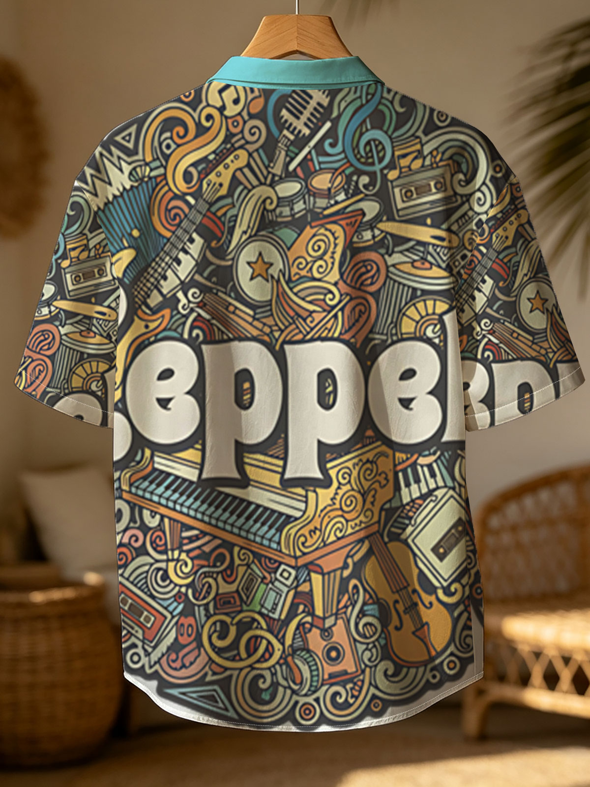 Led Zeppelin: Rock Icons and Musical Instruments Artwork -  Shirt