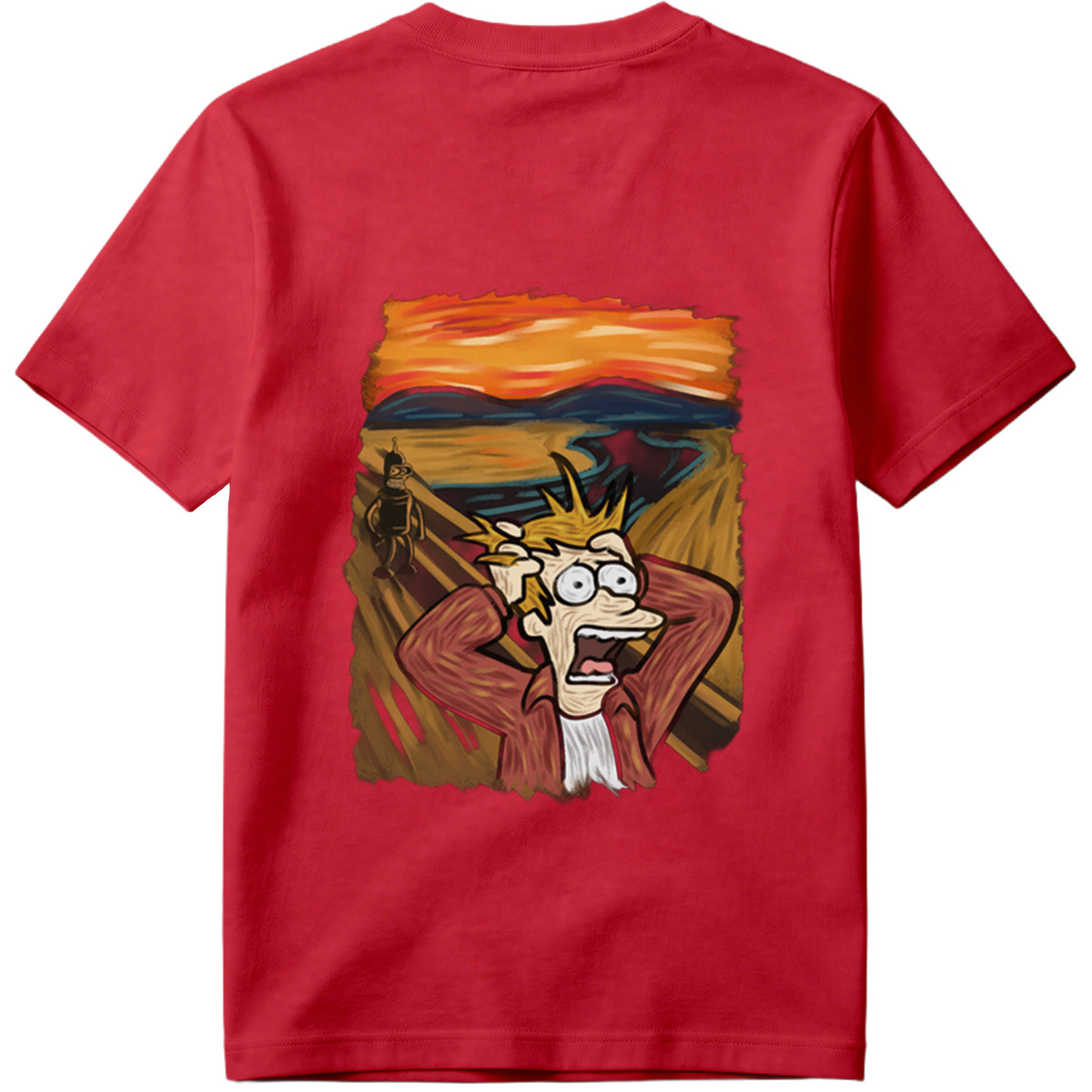Futurama: Fry and Bender in the Desert Sunset - Tee