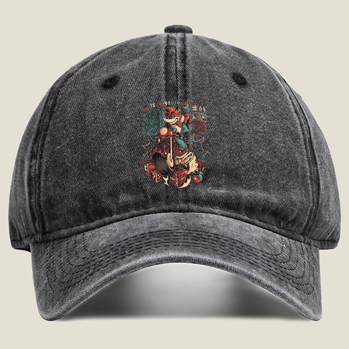 Crash Bandicoot: Coco's Chaos Ride - Washed Denim - Baseball Cap