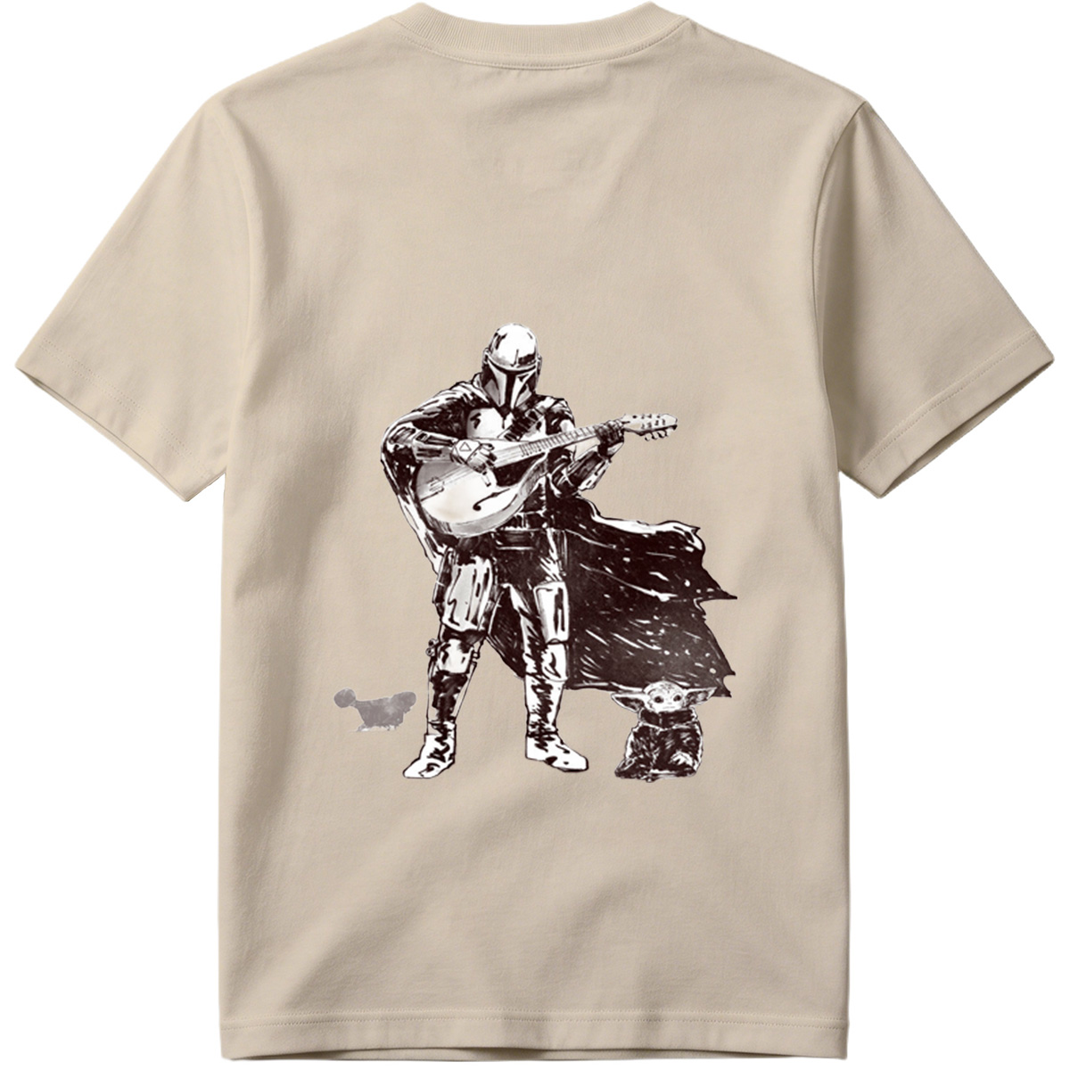 The Mandalorian and Grogu Playing Guitar - Tee
