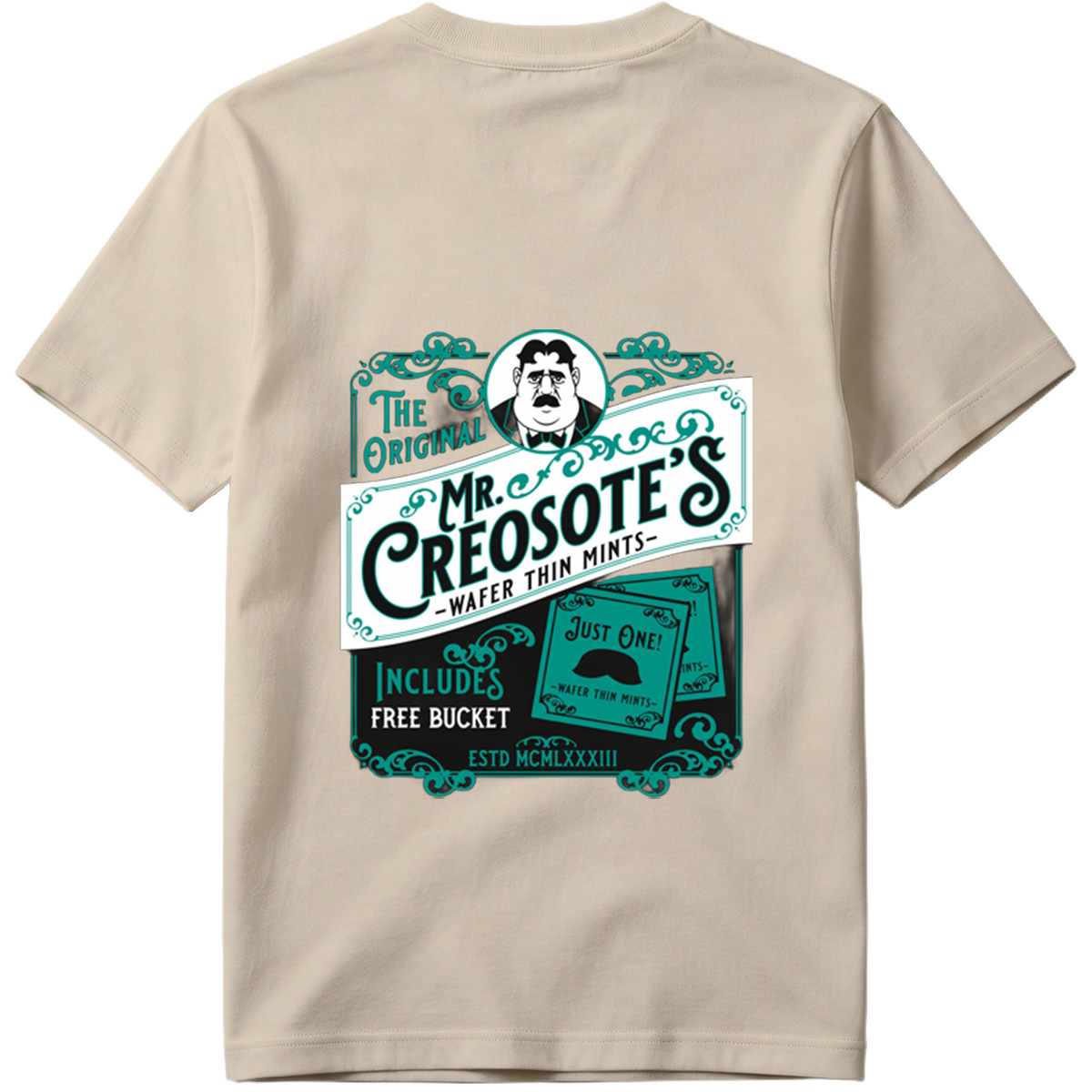 Mr. Creosote's Wafer Thin Mints - The Original with Free Bucket - Tee