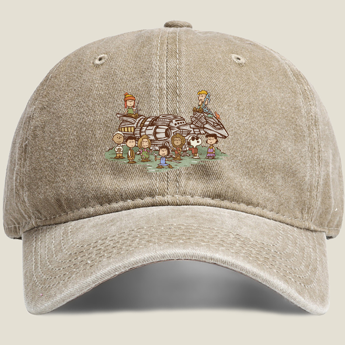 Peanuts Characters Meet Star Wars: A Galactic Adventure - Washed Denim - Baseball Cap
