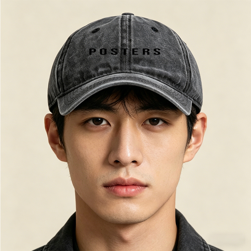 Unisex Classic Washed Cotton Hat with 