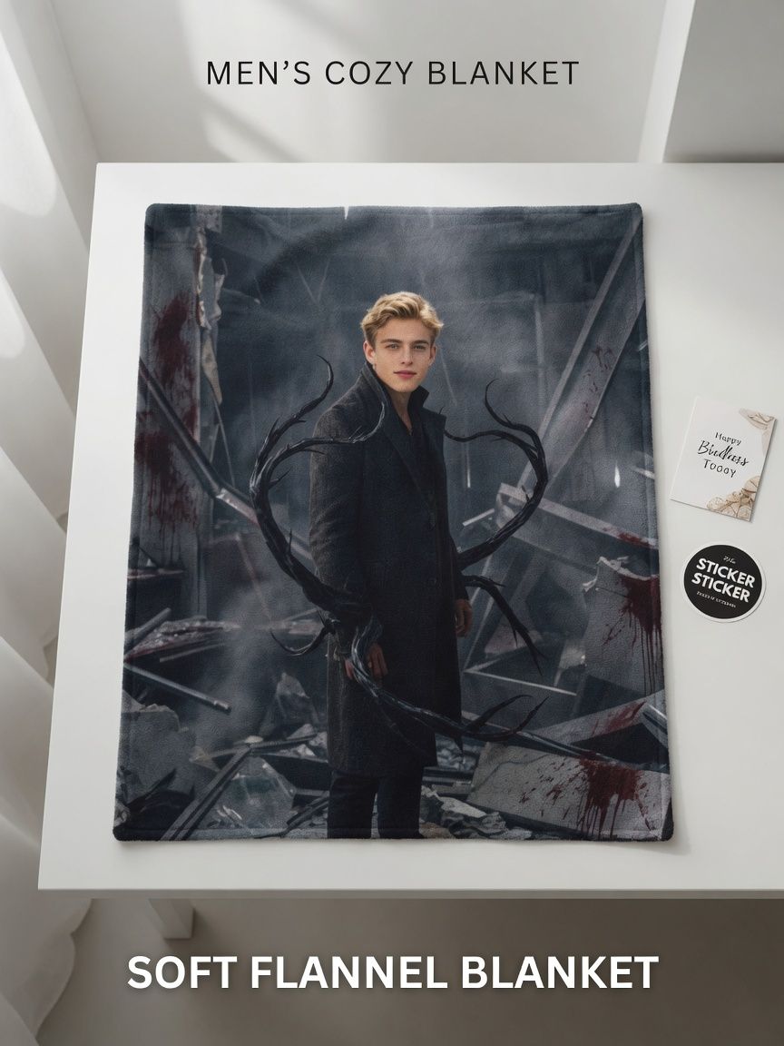 Custom Photo Blanket Personalized Portrait Print Flannel Fleece Throw Skin Friendly Anti Pilling Ideal Gift