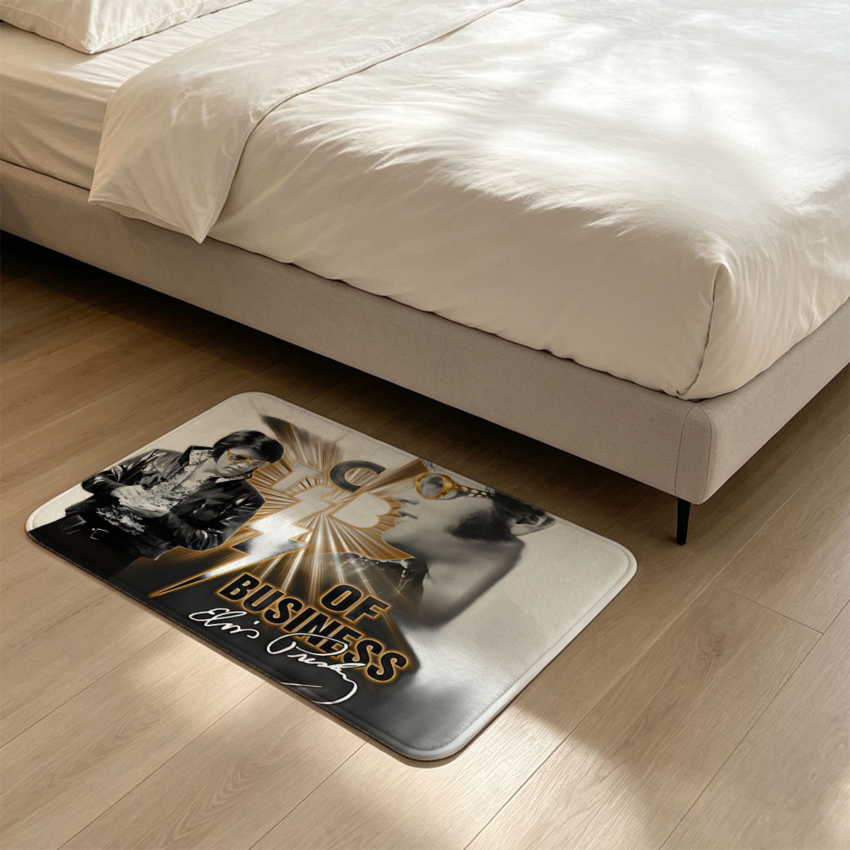 Elvis Presley - TCAB of Business: A Rock Legend's Iconic Style and Legacy - Flannel floor mat